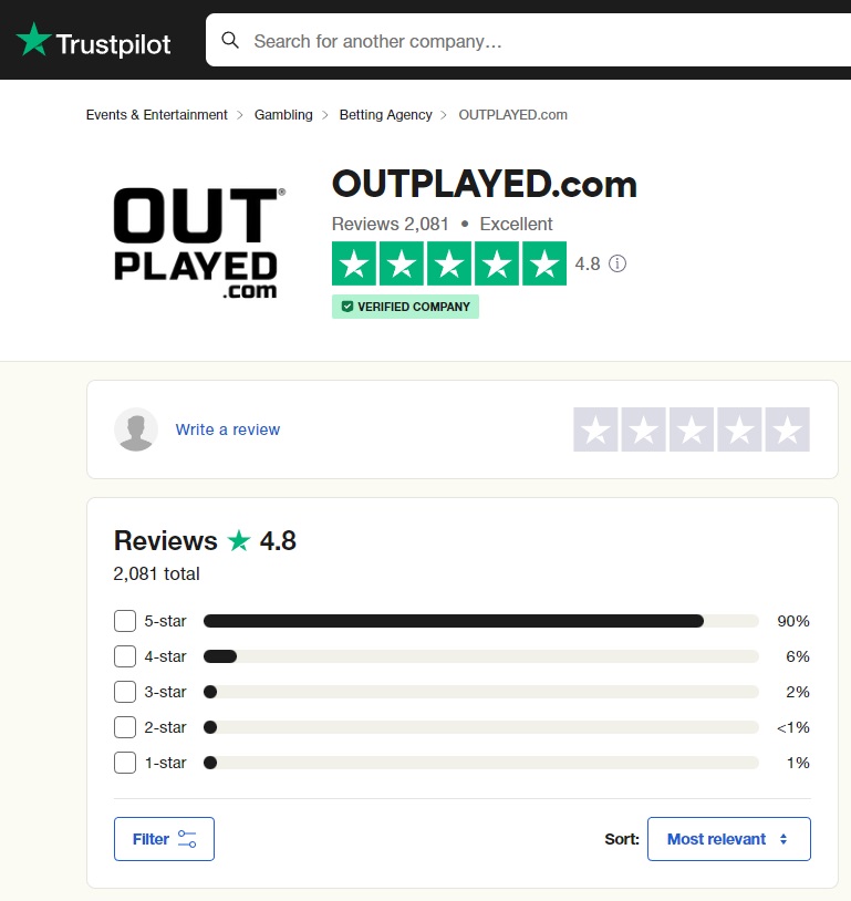Outplayed trustpilot reviews